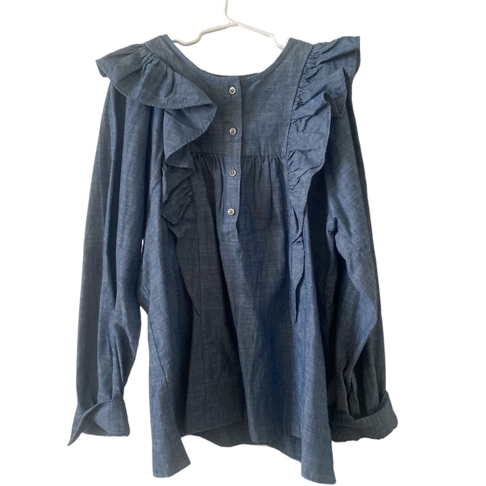 Blue denim blouse